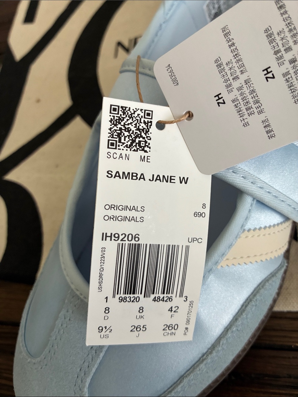 Adidas Samba Light Blue Mary Jane Flats - Picture 6 of 6